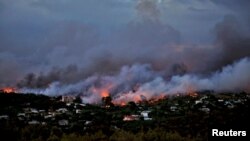 Пожежа в місті Рафіна поблизу Афін, Греція, 23 липня 2018 року