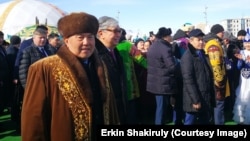 Нурсултан Назарбаев и Касым-Жомарт Токаев на Наурыз-мейрамы в Астане. 21 марта 2019 года