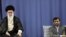 Embattled Iranian President Mahmud Ahmadinejad (right) has been faring badly in a continuing power struggle with Iran's Supreme Leader Ayatollah Ali Khamenei.