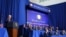 U.S President Donald Trump speaks at the inaugural Board of Peace meeting at the U.S. Institute of Peace in Washington, February 19, 2026. 