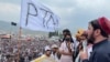 PTM leader Manzoor Pashteen addresses a public gathering in South Waziristan (file photo)