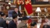 Ким Чен-ун проведе среща с военното ръководство на Северна Корея в сряда. Снимката се разпространява от националната новинарска агенция. 