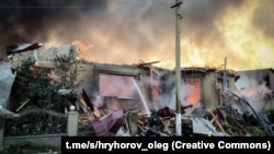 Дом в Сумской области, разрушенный в результате атаки, Украина, 14 августа 2026 года
