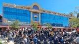 Protest of non-governmental organizations representing people with disabilities, Podgorica, Montenegro