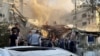 په دمشق کې د ایران پر کونسلګرۍ په اسراییلي حمله کې نږدې ودانیو ته هم تاوانونه رسېدلي دي: انځور اپریل ۱، کال ۲۰۲۴