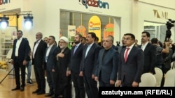 Armenia - Senior Armenian and Iranian officials inaugurate the Iran Trade Center at Gagik Tsarukian's Arinj Mall outside Yerevan, September 30, 2024.