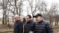 Armenian Prime Minister Nikol Pashinian (far right) during a visit to the Lori province, March 7, 2020