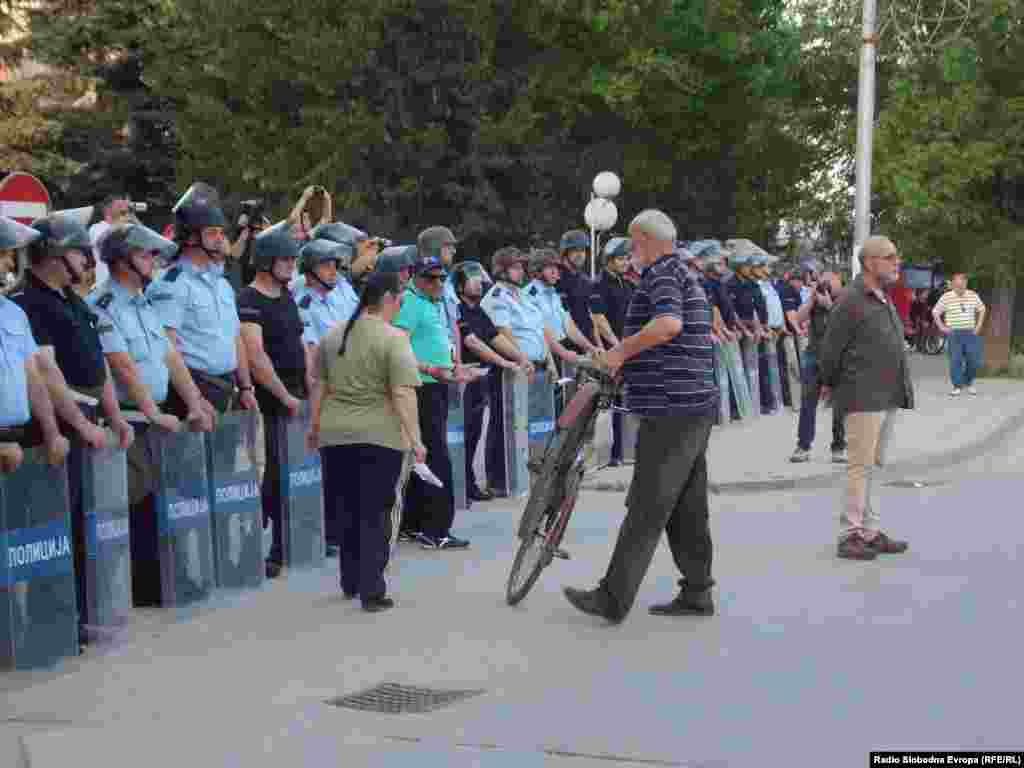 Протест против полициската бруталност во Битола.