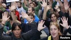 Pamje nga një protestë e mëparshme në Madrid