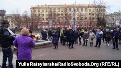 Ukraine -- Rally against gas tariffs, Dnipro, 24Jan2021