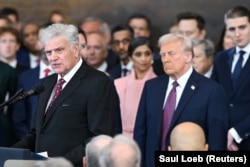 Фрэнклін Грэм выступае з малітвай на інаўгурацыі Дональда Трампа. Вашынгтон, 20 студзеня 2025