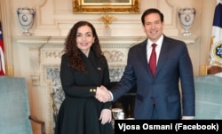 Presidentja Osmani e ka takuar Sekretarin Rubio më 20 shkurt 2026 në Uashington.