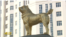 Turkmenistan. President Berdymukhamedov unveils golden monument to Alabai dog in Ashgabat. November 2020