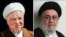 محمد موسوی خوئینی‌ها (راست) و اکبر هاشمی رفسنجانی