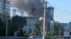 Пожар на месте удара. Чебоксары, 10 июня