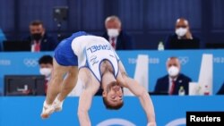 Izraelski gimnastičar Artem Dolgopjat naOlimpijadi u Tokiju 2021. godine