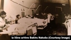 Pacijenti u Vojnoj bolnici za vrijeme rata, fotografija iz lične arhive dr. Bakira Nakaša