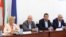 Заседание на парламентарната комисия за ревизия на управлението на ГЕРБ в сряда. От ляво надясно: Мая Манолова, Георги Георгиев, Димитър Делчев и Юлиян Ненчев.