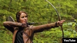 Jennifer Lawrence as Katniss Everdeen in "The Hunger Games"