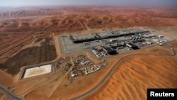File photo of the oil fields at Shaybah, Saudi Arabia.