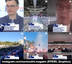Objave naloga Nacionalni magazin na Instagramu (Screenshot)