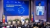 Comisara UE pentru extindere, Marta Kos, pe scena Conferinței de Investiții UE-Moldova, Chișinău, 4 iunie 2026