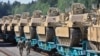 Амэрыканскія танкі Abrams у Літве, верасень 2020