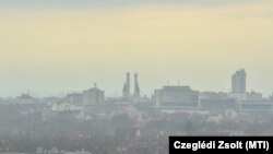 A tájékoztatási határértéket meghaladó füstköd Debrecenben 2019. február 21-én