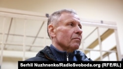 Один із трьох фігурантів «справи рюкзаків» Сергій Чеботар у залі суду, 1 листопада 2017 року