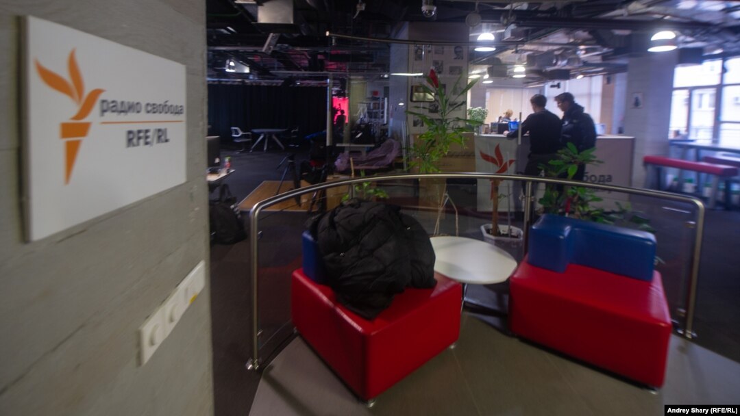 Despite ongoing appeals in more cases on the issue, RFE/RL now has 60 days to pay the fines and come into compliance with the regulations or face the potential closure of its operations inside Russia, such as the Moscow bureau shown above.
