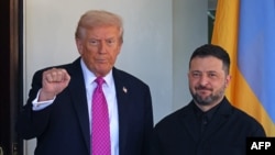 Дональд Трамп та Володимир Зеленський, 17 жовтня  2025 року 