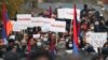 Протесты в Ереване против соглашения по Нагорному Карабаху (видео)