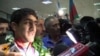 Azərbaycanlı olimpiyaçılar Londondan qayıtdı [Video]