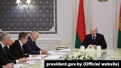Alyaksandr Lukashenka İclasda, Minsk, 11 aprel, 2019