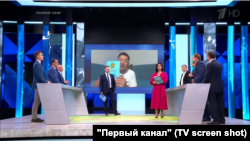 Обсуждение в передаче российского Первого канала видеозаписей Куата Ахметова