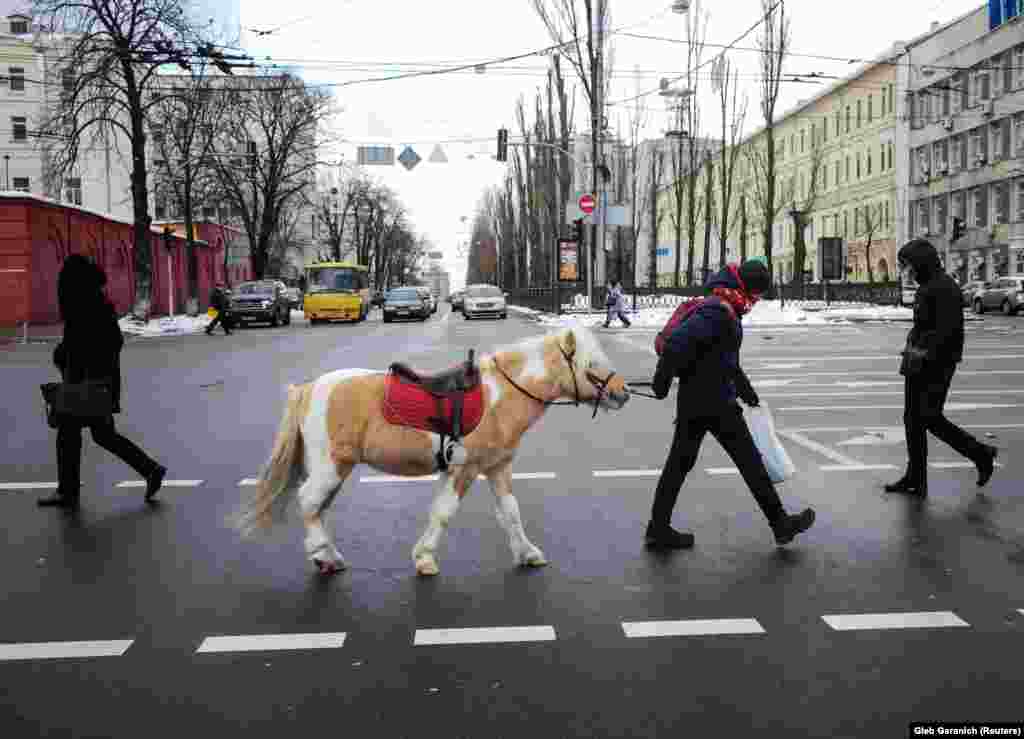 На вуліцы ў Кіеве.