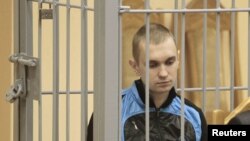 Дмитрий Коновалов, обвиняемый во взрывах в минском метро, в Верховном суде Белоруссии