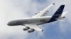 France -- An Airbus A380 performs a demonstration flight at the 49th Paris Air Show at Le Bourget airport, east of Paris, 22Jun2011