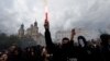 В Праге протест против карантинных мер завершился столкновениями