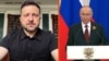 Ukraine/Russia - composite image - Zelenskyy and Putin separately discuss violations of the three-day cease-fire - Reuters screen grab 