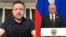 Ukraine/Russia - composite image - Zelenskyy and Putin separately discuss violations of the three-day cease-fire - Reuters screen grab 
