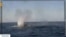 Атакованный российский безэкипажный катер в Черном море. Скриншот из видео телеграм-канала ВМС ВСУ