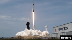 Запуск ракеты Falcon 9 з мысу Канавэрал у Флорыдзе 30 траўня