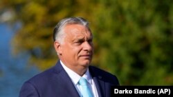 Orbán Viktor magyar kormányfő 2021. szeptember elsején a szlovéniai Bledben