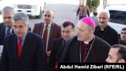 The Vatican's ambassador to Iraq, Giorgio Lingwa, visits Irbil 