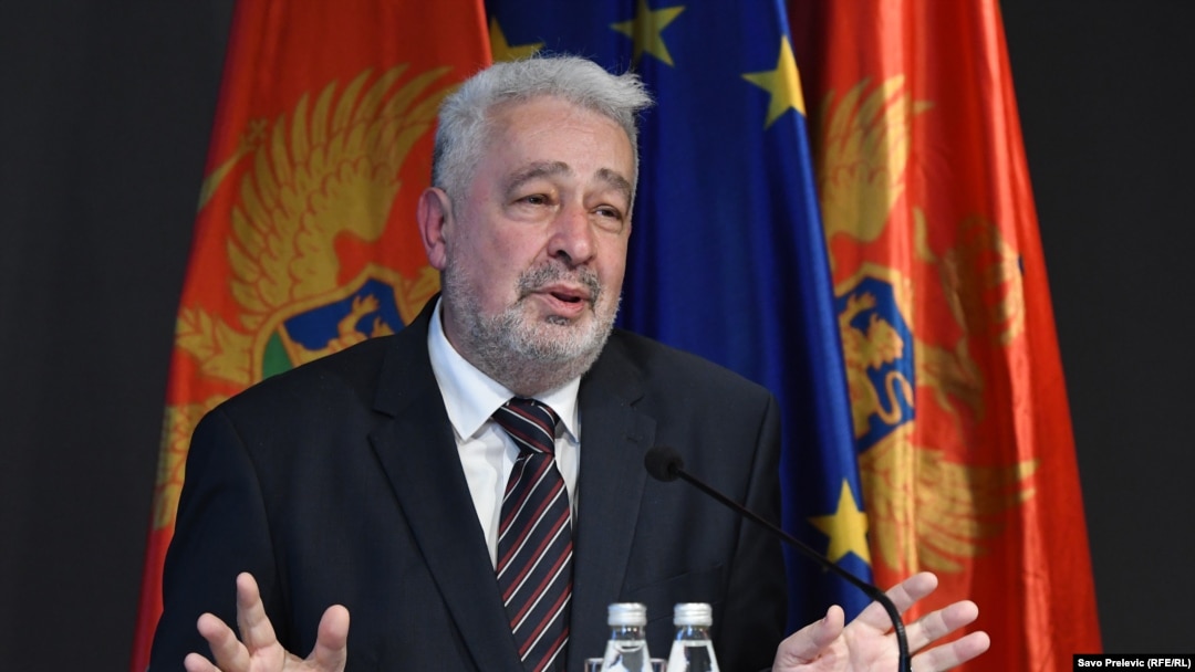 Здравко Кривокапич, назначенный глава правительства Черногории. Подгорица, 27 ноября 2020 года
