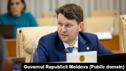 Ministrul Finanțelor, Andrian Gavrilița, vorbind într-o ședință de guvern, din februarie 2026 (arhivă) 