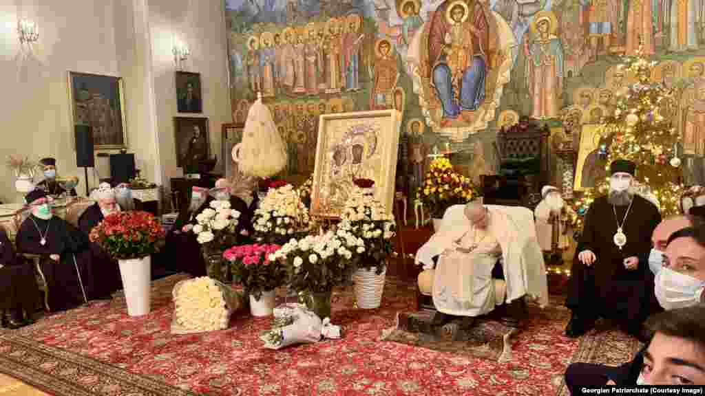 ილია მეორე საკუთარ დაბადების დღეზე, საპატრიარქოში, 2026 წლის 4 იანვარს, როცა ის 93 წლისა გახდა. 