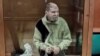 U.S. citizen Stephen Hubbard, accused of fighting as a mercenary for Ukraine, appears in court in Moscow on October 7.