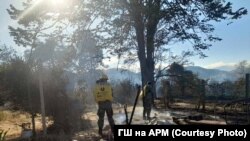 Северна Македонија - Армијата активирана за пожарите, јули 2025 година. 